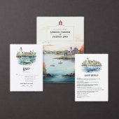 Newport, Rhode Island Bestemming Bruiloft Menu (Personaliseer de collectie van deze zelfstandige maker.)
