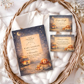 Night Sky Little Firefighter Baby Shower Kaart