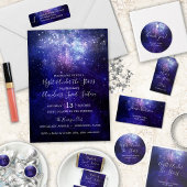 Nacht onder het sterrenstelsel bedankkaart