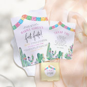 Geen tijd voor Siesta First Fiesta Girl Birthday P Briefkaart