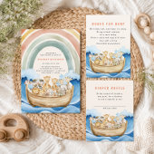 Cute Dieren Noahs Ark Baby Shower Sticker