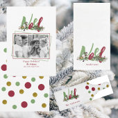 Gepersonaliseerde Noel Red & Green Christmas Snijplank