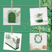 Winter Pine Tree Waterverf met de hand geschilderd Cadeaupapier