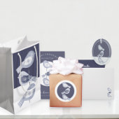 Nordic Christmas Blue Birds Sokken