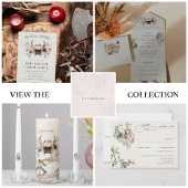 Elegant Norse Viking Scroll Wedding All In One Uitnodiging