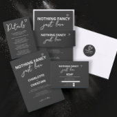 Niets Fancy Gewoon Liefde Eenvoudige QR Code Informatiekaartje