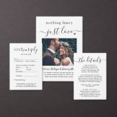 Niets bijzonders gewoon lief Elopement Ontvangst F All In One Uitnodiging (Personaliseer de collectie van deze zelfstandige maker.)