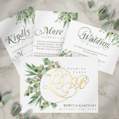 Budget Eucalyptus houdt van huwelijksuitnodiging