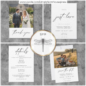 Nothing Fancy Just Love Minimalist Wedding Details Informatiekaartje