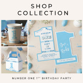 Happy 1st Birthday Party Girls Pink One Satijnen Lint