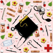 Roze zuster tafelkleed