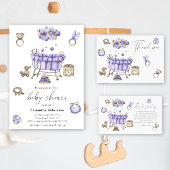 Kwekerij baby shower - dank u kaart