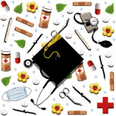 Verpleegster Satijnen Lint