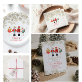 Notenkraker Winter Ballet Sneeuwvlok Verjaardag Ronde Sticker