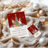 Notenkraker Kerstfeest Baby shower Dank u Ronde Sticker