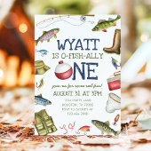 O-Fish-Ally Two Vist tweede verjaardagsuitnodiging Kaart