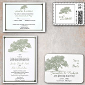 Eiken Boom Plantage bruiloft uitnodiging