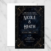 Obsidian Oracle Midnight Elegance Wedding Kaart