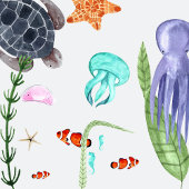 Grappige Ocean Animals verjaardagsfeestje welkom Spandoek