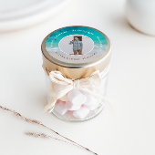 Moderne foto afstuderen oceaanstrandscript modern magneet