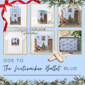 Ode aan de Notenkraker Blue Scene Ivory Accent Theedoek
