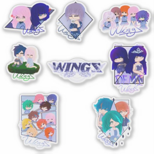Collection Of Wingz Stickers - Sheet 3 (Voorkant)