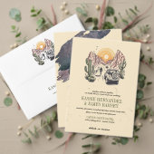 Offroad Canyon Couple Wedding Menu (Personaliseer deze collectie van deze onafhankelijke maker. Test)