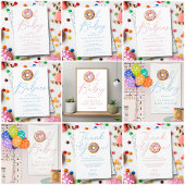 Oh Baby Donut Sprinkle Baby shower Diaper Raffle E Informatiekaartje