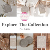 Oh Baby Genderneutraal Baby shower Welkom Spandoek