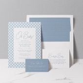 Neutraal beige gingham eenvoudige kleine cheques p cadeaupapier