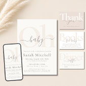 Budget Minimaal Beige Boho Script Boho Sip En Kijk Flyer