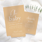 Budget Oh Baby Script Sage Green Boho Baby shower