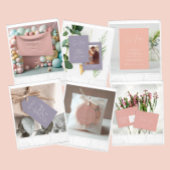 Baby shower script modern roos roze elegant servet