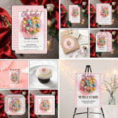 Oh bebe Franse Patisserie Baby shower Ronde Sticker