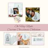 Oh Heilige Nacht Custom Religieuze Kerstmis Etiket