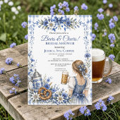 Oktoberfest Duits Bier Pretzel Bruidsdouche Bedankkaart