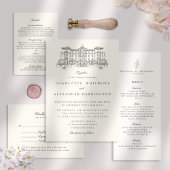 Oud geld ivoor kleur, bruiloft kleding kaart