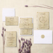 Uitnodiging voor oud papier (Personaliseer de collectie van deze zelfstandige maker.)