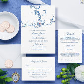 Old Saybrook CT Kaart Marine Blauw Huwelijk Kartonnen Onderzetters