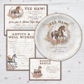 Old West Rocking Horse Baby shower Servet