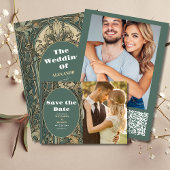  Bloemen Art Nouveau Bruiloft Menu