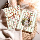 Groene Rode Ciao Bambino Italiaanse Uitnodiging