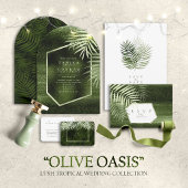 Olive Oasis Palms Patroon Bedankt ID1324