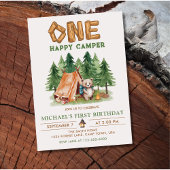 Een Happy Camper 1e verjaardag T-shirt