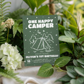 Groovy One Happy Camper Verjaardag Servetten