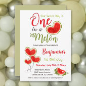 Een in een meloen 1e verjaardag jongen romper