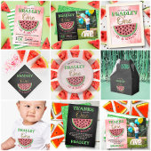 One In A Melon 1e verjaardagsfoto Kaart