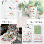 Waterverf Watermeloen en Greenery Inpakpapier Vel