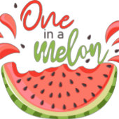 Eén in een Melon First Birthday Watermelon Papieren Bekers