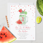Eén in een Melon First Birthday Watermelon Smoothi Poster